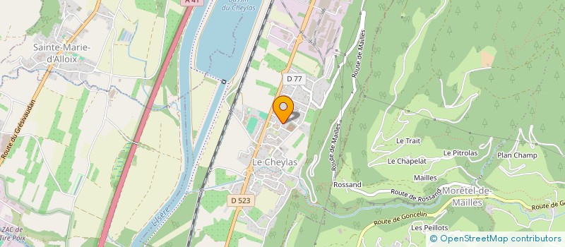 localisation de l'entreprise MONSIEUR CYRIL BROCHERIEUX  LE CHEYLAS