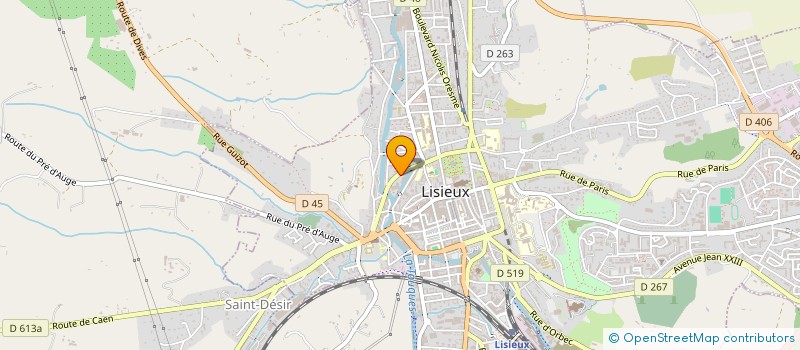 localisation de l'entreprise MONSIEUR CYRIL BROSSET  LISIEUX