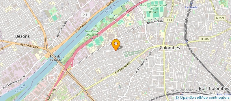 localisation de l'entreprise MONSIEUR CYRIL BRUN à COLOMBES