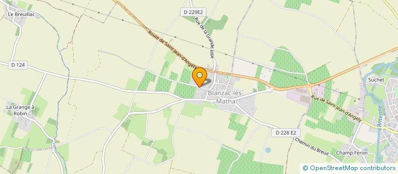 localisation de l'entreprise MONSIEUR CYRIL BRUNET  BLANZAC-LES-MATHA