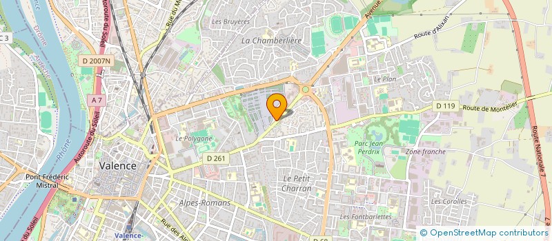 localisation de l'entreprise MONSIEUR CYRIL BRUNET à VALENCE