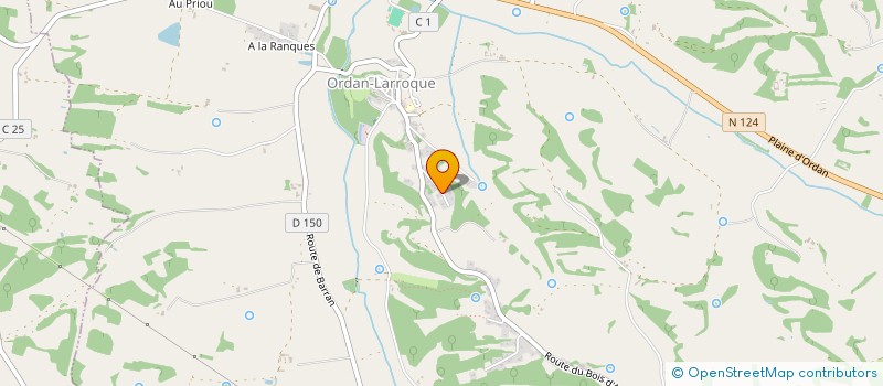 localisation de l'entreprise MONSIEUR CYRIL BRUNET-LUGARDON  ORDAN-LARROQUE