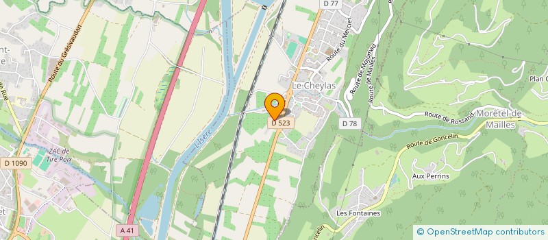 localisation de l'entreprise MONSIEUR CYRIL BRUNET-MANQUAT-PERRACHE  LE CHEYLAS