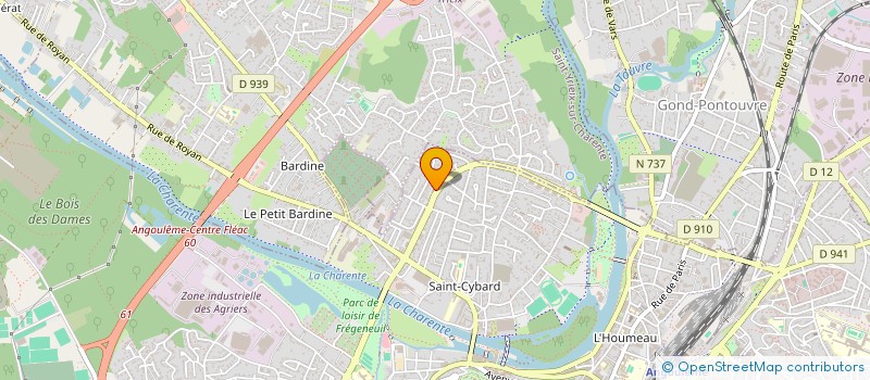 localisation de l'entreprise MONSIEUR CYRIL BUNEL à ANGOULEME