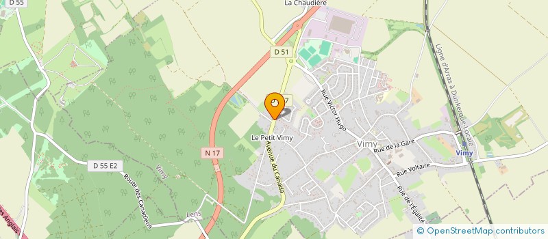 localisation de l'entreprise MONSIEUR CYRIL BYCZEK  VIMY