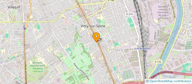 localisation de l'entreprise MONSIEUR CYRIL BYKOFF à VITRY-SUR-SEINE