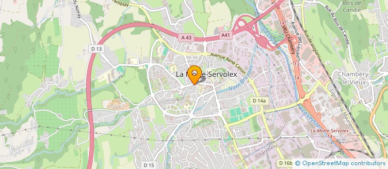 localisation de l'entreprise MONSIEUR CYRIL CAILLE  LA MOTTE-SERVOLEX