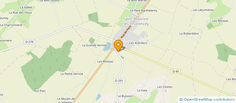 localisation de l'entreprise MONSIEUR CYRIL CAILLEAUX  CHARENCEY