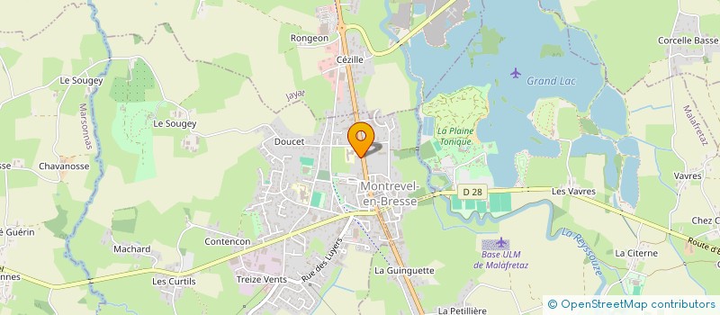 localisation de l'entreprise MONSIEUR CYRIL CAILLER à MONTREVEL-EN-BRESSE