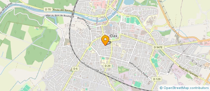 localisation de l'entreprise MONSIEUR CYRIL CALLEDE à DAX