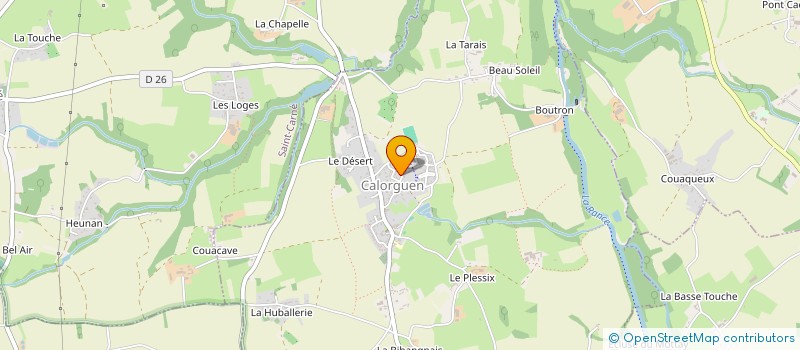 localisation de l'entreprise MONSIEUR CYRIL CAMPAN  CALORGUEN