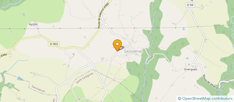 localisation de l'entreprise MONSIEUR CYRIL CANIVENQ  SAUSSENAC