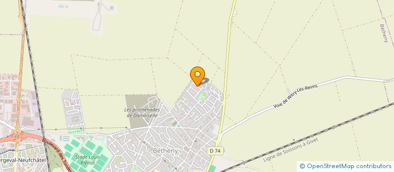 localisation de l'entreprise MONSIEUR CYRIL CARDON  BETHENY