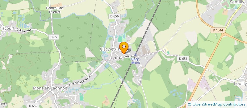 localisation de l'entreprise MONSIEUR CYRIL CARLIER  CLACY-ET-THIERRET