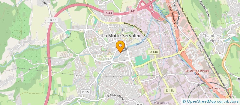 localisation de l'entreprise MONSIEUR CYRIL CARPENTIER à LA MOTTE-SERVOLEX