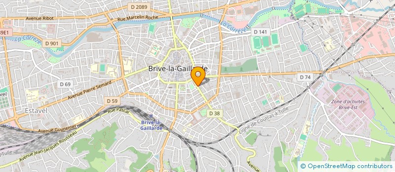 localisation de l'entreprise MONSIEUR CYRIL CARRE à BRIVE-LA-GAILLARDE