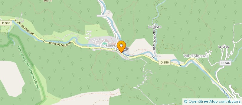 localisation de l'entreprise MONSIEUR CYRIL CASTEL  VAL-D'AIGOUAL