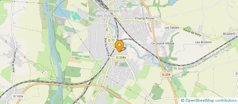 localisation de l'entreprise MONSIEUR CYRIL CATARD  SAINT-GERMAIN-DES-FOSSES