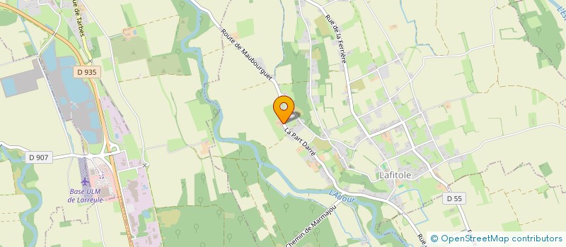 localisation de l'entreprise MONSIEUR CYRIL CAUHAPE  LAFITOLE