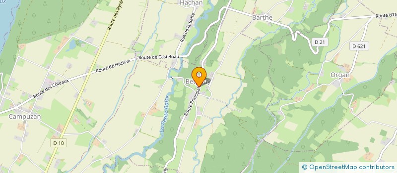 localisation de l'entreprise MONSIEUR CYRIL CAZAJOUS  BETPOUY