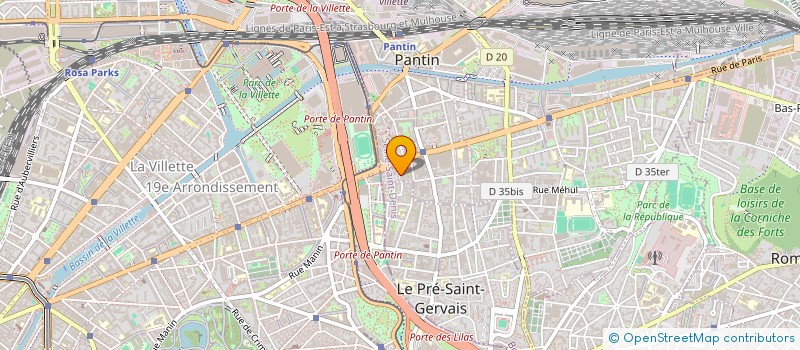 localisation de l'entreprise MONSIEUR CYRIL CAZAL  PANTIN