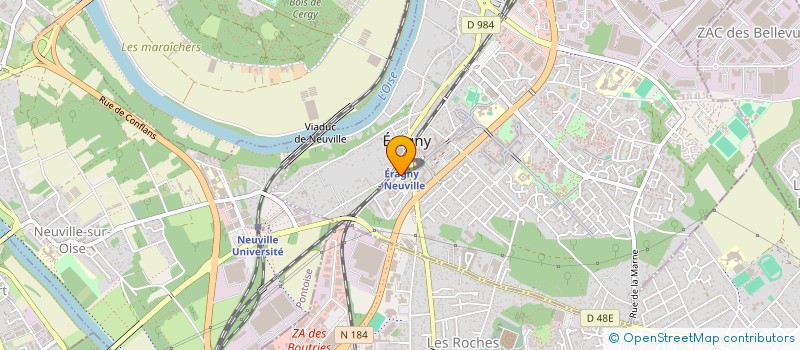 localisation de l'entreprise MONSIEUR CYRIL CESAR  ERAGNY