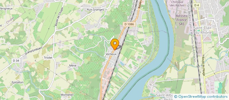 localisation de l'entreprise MONSIEUR CYRIL CHALAND  CHAVANAY