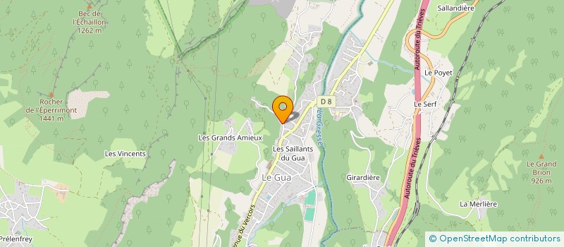 localisation de l'entreprise MONSIEUR CYRIL CHALUMEAU  LE GUA