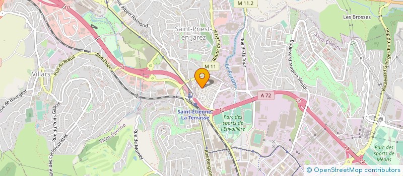 localisation de l'entreprise MONSIEUR CYRIL CHAMBEFORT  SAINT-ETIENNE