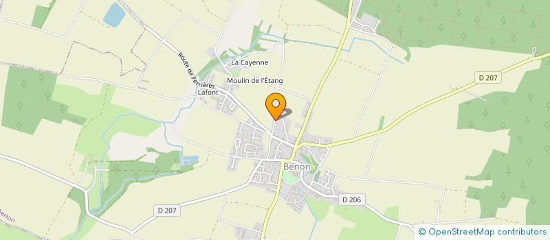 localisation de l'entreprise MONSIEUR CYRIL CHANSIOUX  BENON