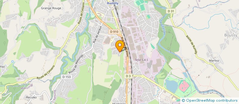 localisation de l'entreprise MONSIEUR CYRIL CHAPON  RUMILLY