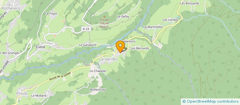 localisation de l'entreprise MONSIEUR CYRIL CHARLES  LE VERNEIL