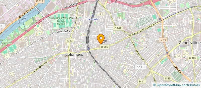 localisation de l'entreprise MONSIEUR CYRIL CHATELET à COLOMBES