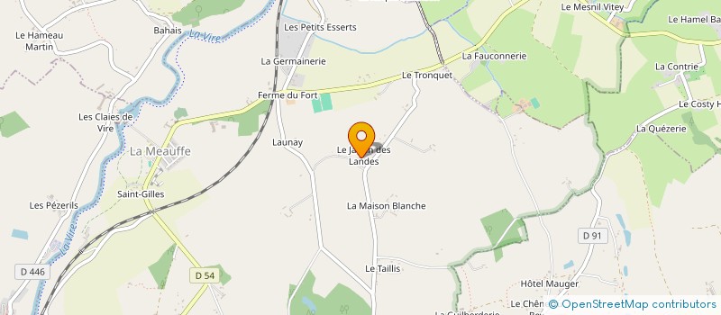 localisation de l'entreprise MONSIEUR CYRIL CHAUBARD  LA MEAUFFE