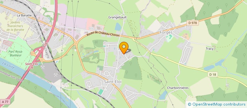 localisation de l'entreprise MONSIEUR CYRIL CHAVANCE  SAINT-ELOI