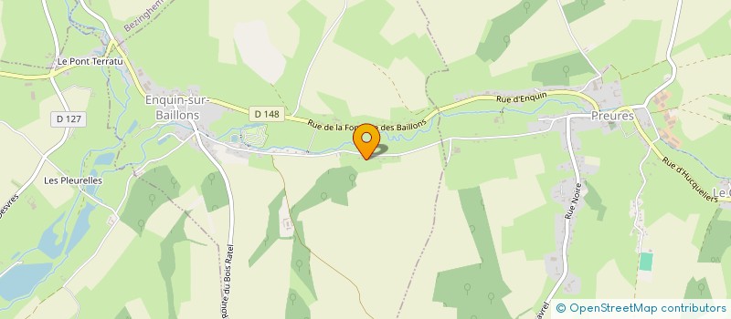 localisation de l'entreprise MONSIEUR CYRIL CHEVALIER  ENQUIN-SUR-BAILLONS