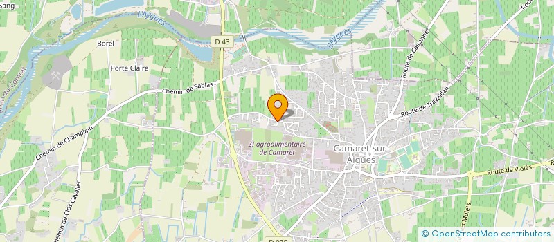 localisation de l'entreprise MONSIEUR CYRIL CHEVALIER  CAMARET-SUR-AIGUES