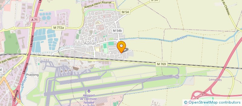 localisation de l'entreprise MONSIEUR CYRIL CHEVALIER  AULNAT