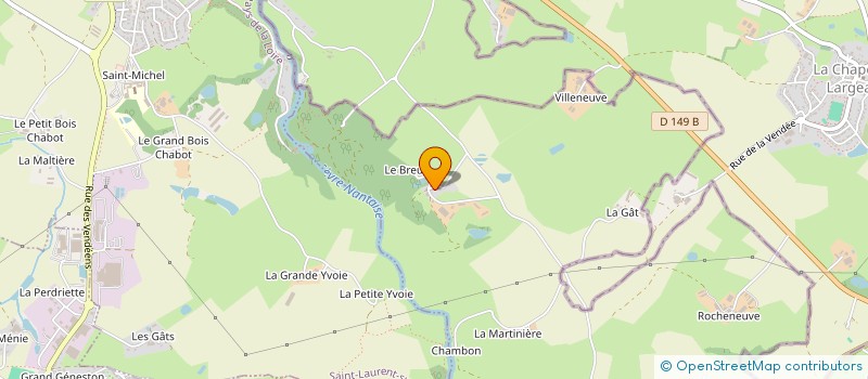 localisation de l'entreprise MONSIEUR CYRIL CHEVALLIER  TREIZE-VENTS