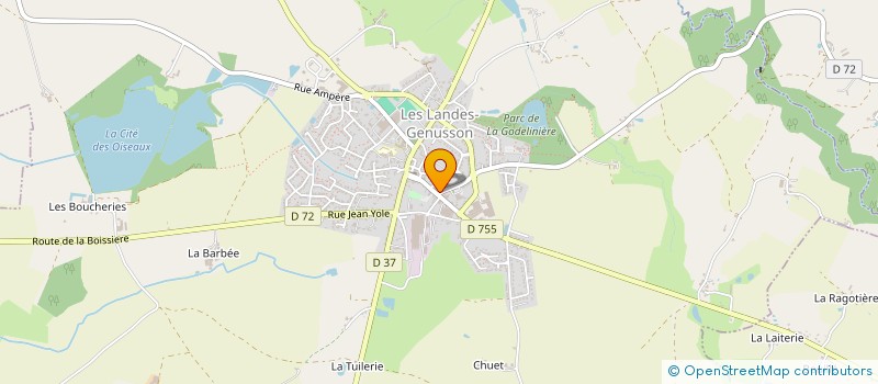 localisation de l'entreprise MONSIEUR CYRIL CHIRON  LES LANDES-GENUSSON