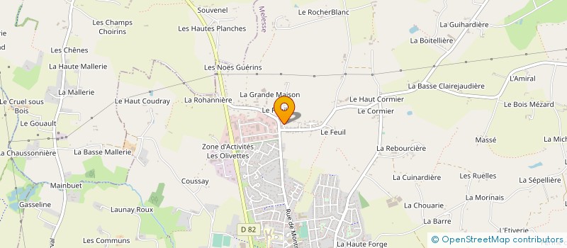 localisation de l'entreprise MONSIEUR CYRIL CHISTREL à MELESSE
