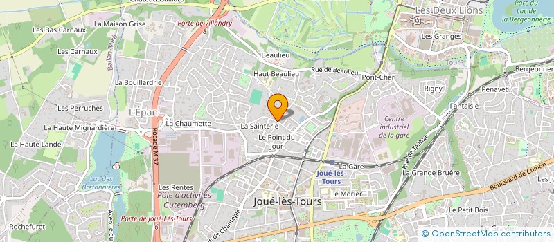 localisation de l'entreprise MONSIEUR CYRIL CHOISEAU  JOUE-LES-TOURS