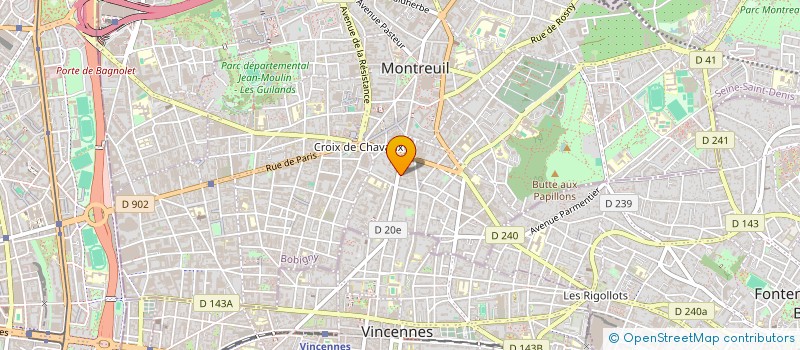 localisation de l'entreprise MONSIEUR CYRIL CLAPIN à MONTREUIL