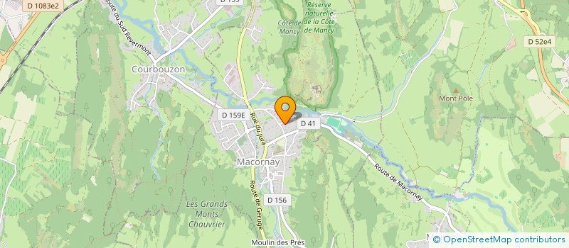 localisation de l'entreprise MONSIEUR CYRIL CLERC  MACORNAY