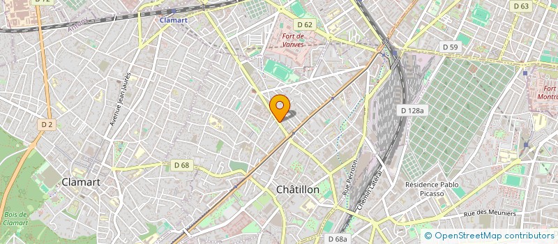 localisation de l'entreprise MONSIEUR CYRIL COHEN  CHATILLON