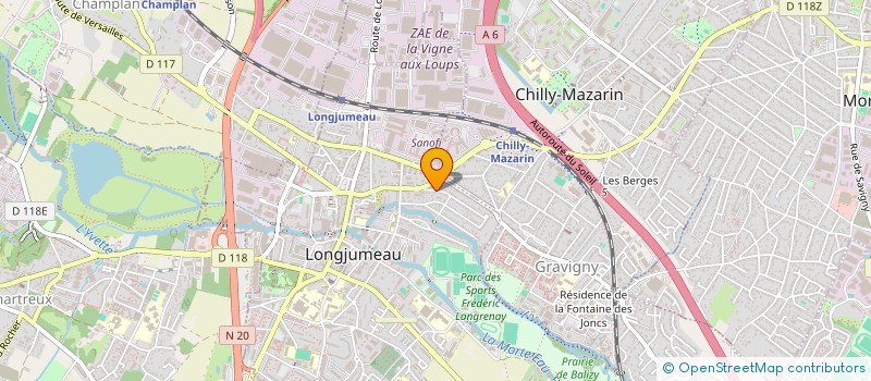 localisation de l'entreprise MONSIEUR CYRIL COHEN à LONGJUMEAU