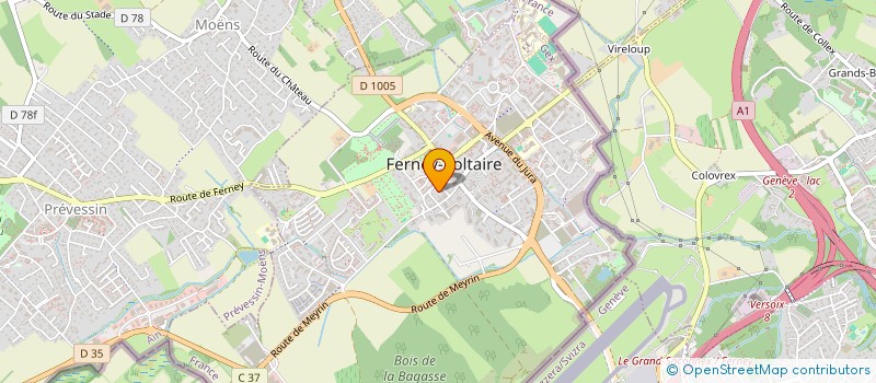 localisation de l'entreprise MONSIEUR CYRIL COLLANGE à FERNEY-VOLTAIRE