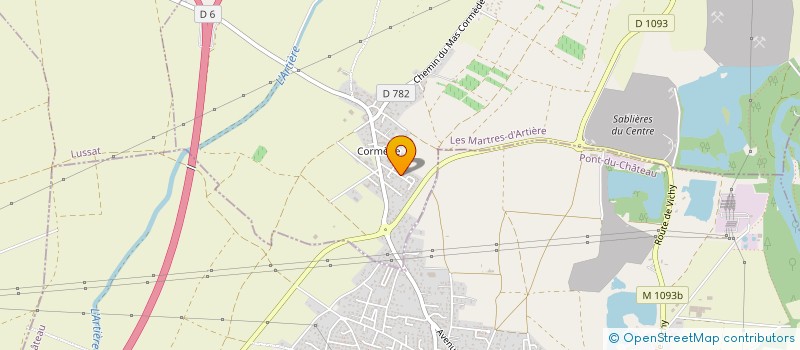 localisation de l'entreprise MONSIEUR CYRIL COLOMB  LES MARTRES-D'ARTIERE