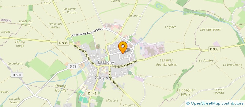 localisation de l'entreprise MONSIEUR CYRIL COQ  LASSIGNY