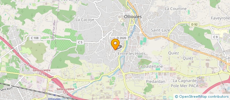 localisation de l'entreprise MONSIEUR CYRIL CORDARO à OLLIOULES